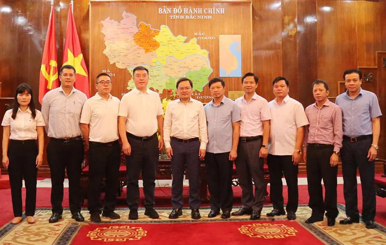 Lãnh đạo tỉnh Bắc Ninh làm việc với đại diện tập đoàn Victory Giant Technology