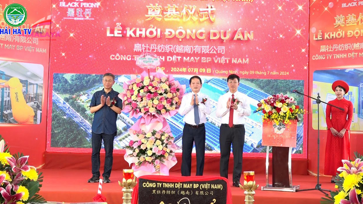 Quảng Ninh khởi công dự án dệt may Black Peony (BP) Việt Nam với tổng vốn đầu tư 71,1 triệu USD