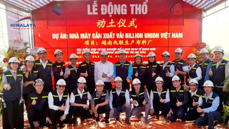 Dự án nhà máy sản xuất vải BILLION UNION Việt Nam