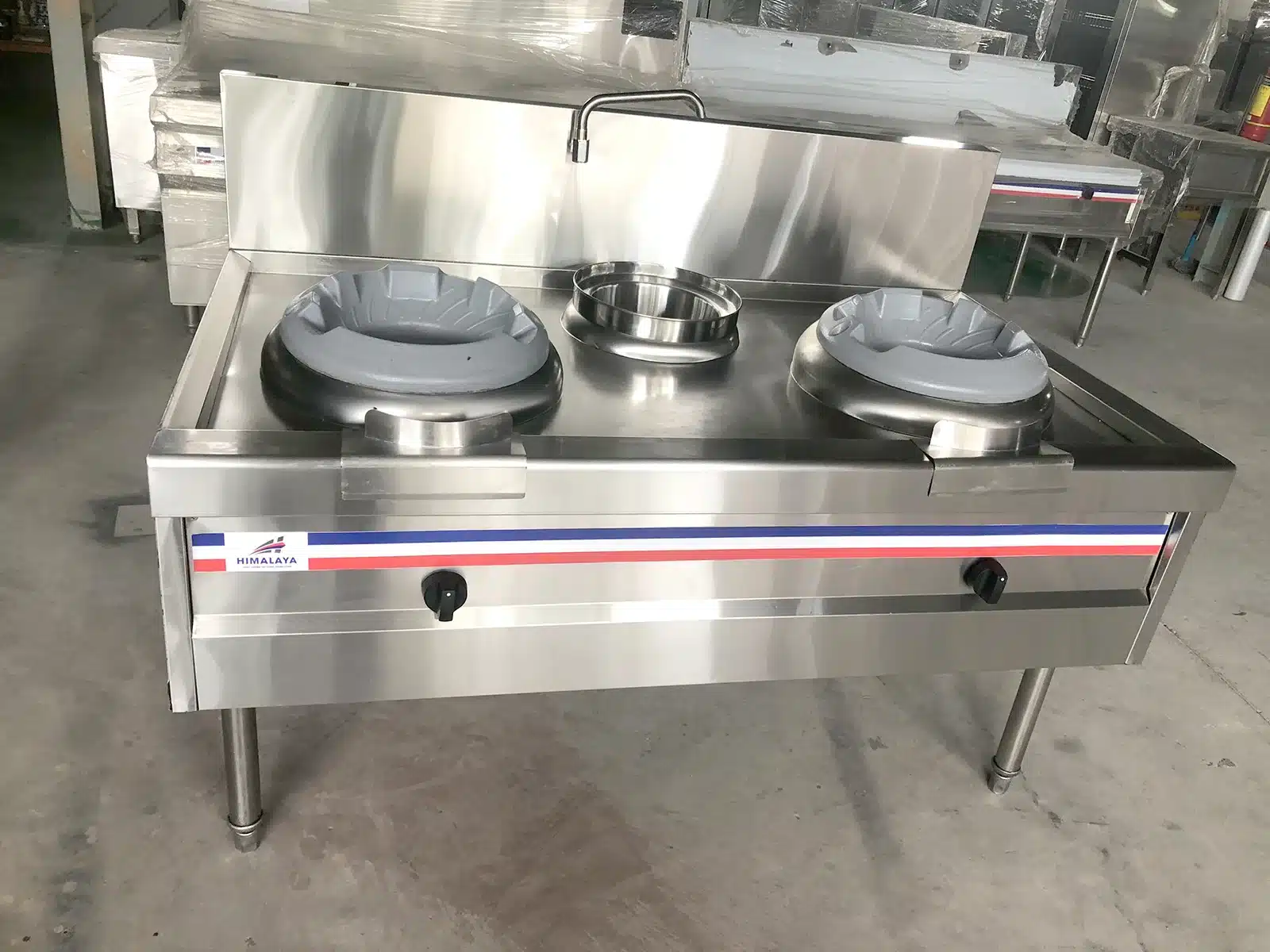 Bếp Á 2 họng gang công nghiệp Himalaya Bếp Á 2 họng gang công nghiệp Himalaya