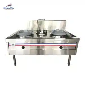 Bếp Á 2 họng gang công nghiệp Himalaya